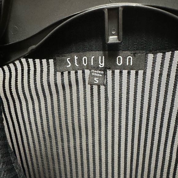 Sheer Striped Button Up - Picture 3 of 3